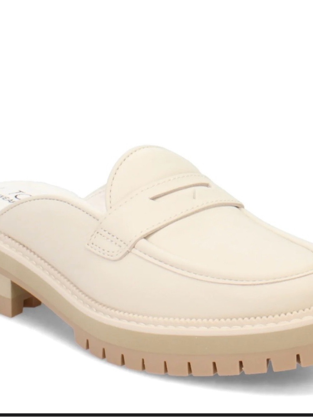 Toms Cream Slip-On Loafer Mule